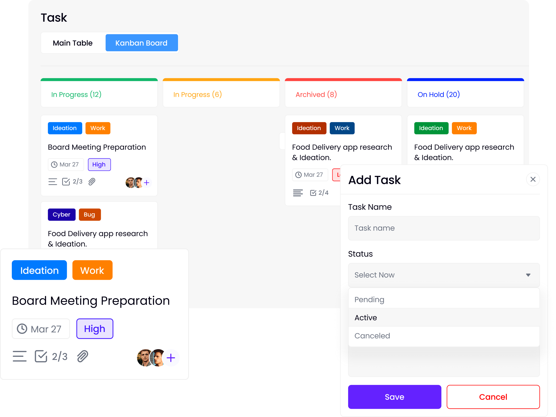 Visual Task Management with Kanban Boards